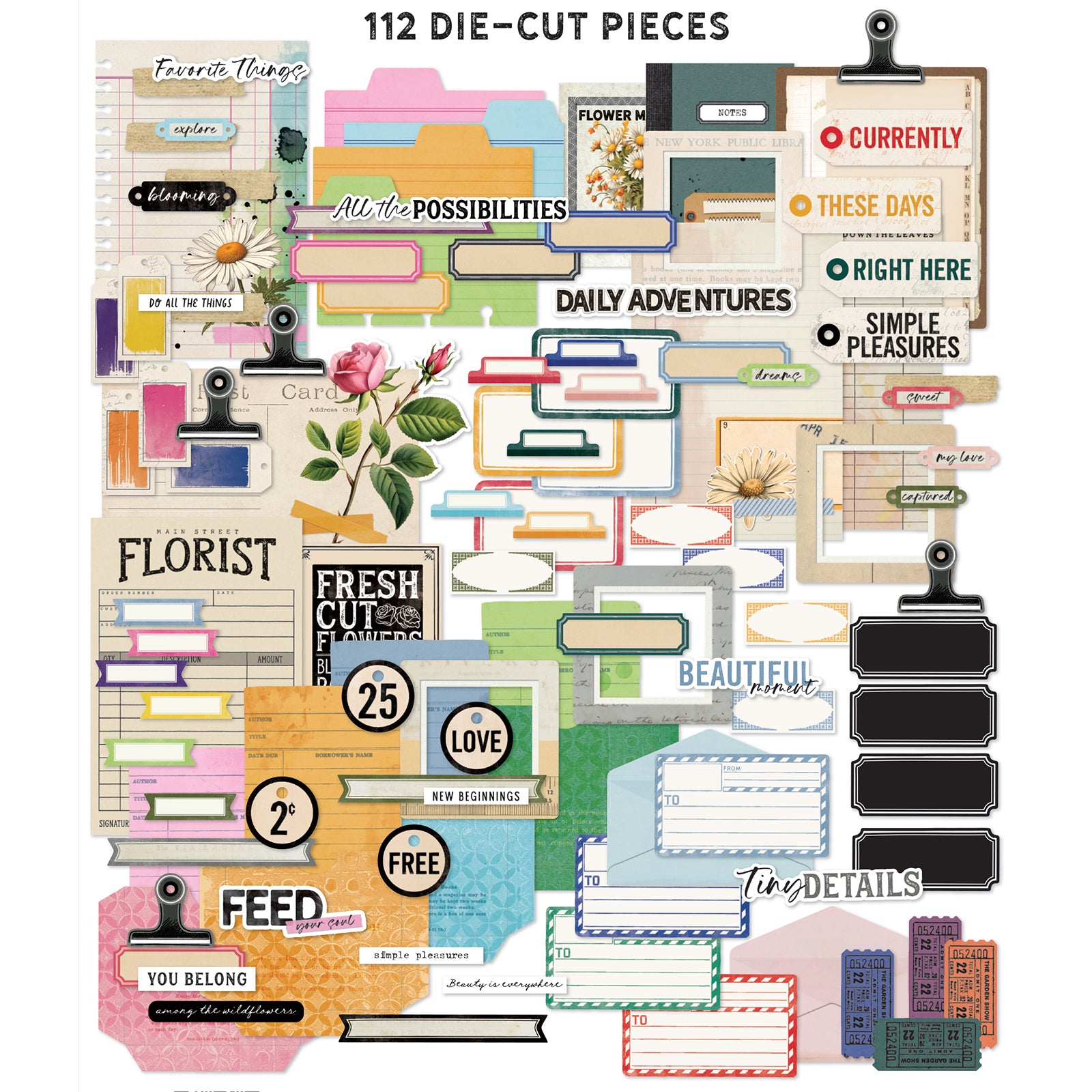 49 & Market The Flower Emporium by Vicki Boutin Journaling Ephemera Bits